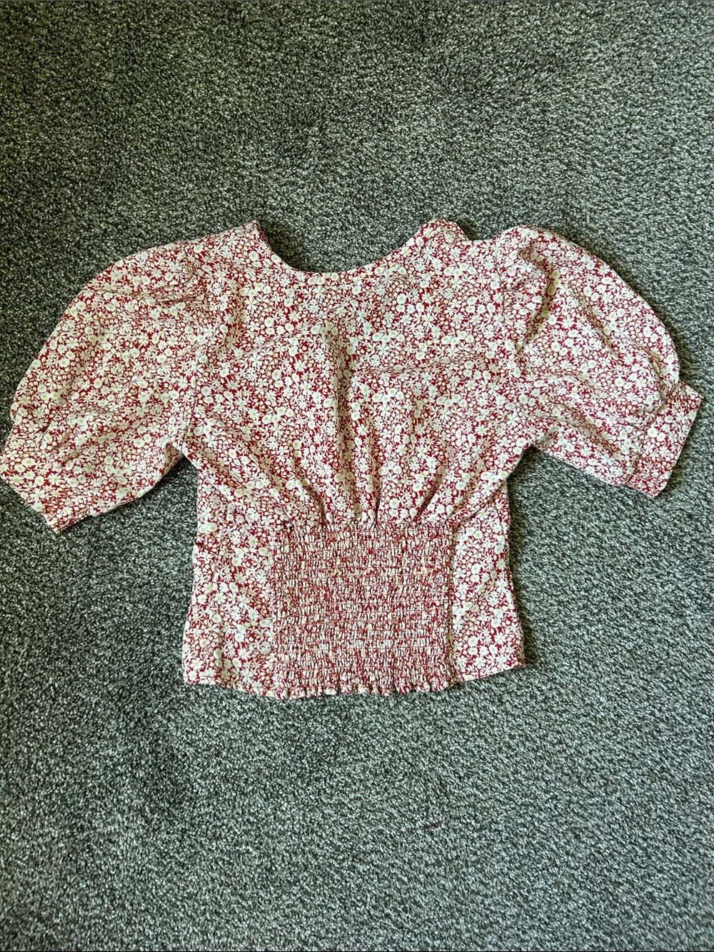 Abercrombie & Fitch Floral Wrap Top